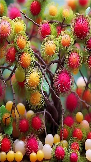 Easy and fast techniques for growing and propagating rambutan fruit trees #garden #farm #nature