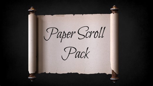 Paper Scroll Pack Template