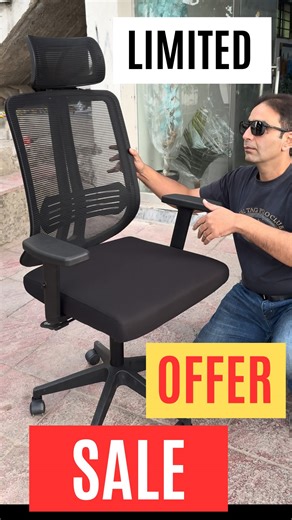 Limited sale on recliner chair fully functioned and adjustable. Chair is suitable for office and home use. Best choice for gaming computer and study as well. It has adjustable arms, head rest and also has ability to adjust height for perfect posture. It's ergonomic chair perfect for long hours seating. Mesh back and foamy seat and gives modern stylish look. Suits modern office interior. #officechair #ergonomicchair #reclinerchair #computerchair #gamingchair #creativeinterfurniture #reel | Creati