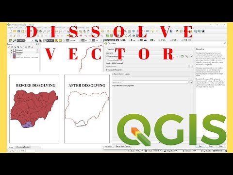 Vector Dissolve QGIS | QGIS Vector Dissolve Tutorial | How to Dissolve Vector Data using QGIS