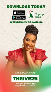 21K views · 1.5K reactions | They may not be able to avoid the Remittance Tax but they can always avoid the transfer fees using @taptapsendjamaica! Send an extra US$10 with my code THRIVE25 and start sending MORE money back home  #TapTapSend #SendMoneyHome #remittance | Krystal Tomlinson | Facebook