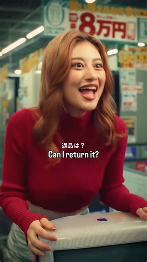 Japan Reporter on Instagram: "Yamada Denki Ura is a social media channel run by the staff of the major Japanese electronics retailer. In this video, a customer from the 90s tries to return mint-condition vintage items to a Yamada Denki employee. Original video by @ura_yamadadenki_official English subtitles by @japanreporter"