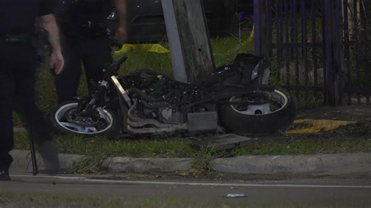 A 30-year-old motorcyclist was killed in a crash in the 2000 block of Antoine Drive Sunday evening. Police say he was traveling northbound on a black Suzuki GSX600 when he lost control and crashed into a utility pole. The motorcycle then caught on fire. He was transported to a local hospital, where he was pronounced deceased. No other vehicles are believed to have been involved. | Houston Stringer