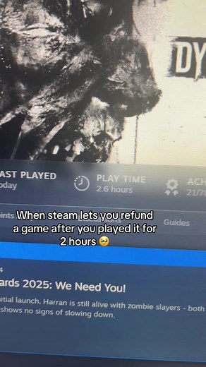 Refunding Games: Experiences After Two Hours of Play