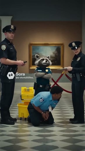 Museum Security Raccoon Caught Janitor Instead of Thief 🦝🖼️