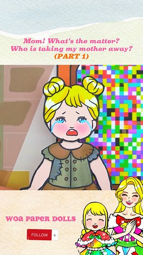 WOA Paper Dolls - Daddy!! Wake up!! 😭 #WOANETWORK #WOAPaperDolls | WOA Paper Dolls