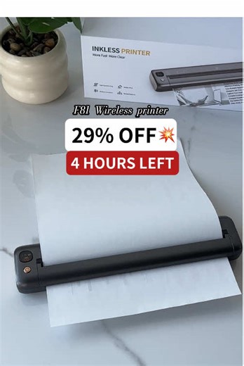 This F81 is currently on discount, which will save you a lot of money🥰💰#printersoftiktok #inklessprinter #wirelessprinter #giftideasforfriends #fyp