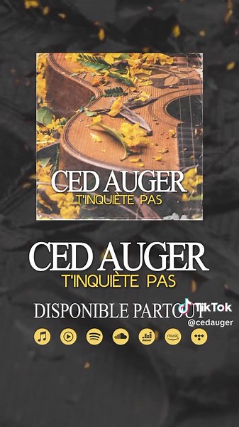 Nouveau single de Cedric Auger maintenant disponible