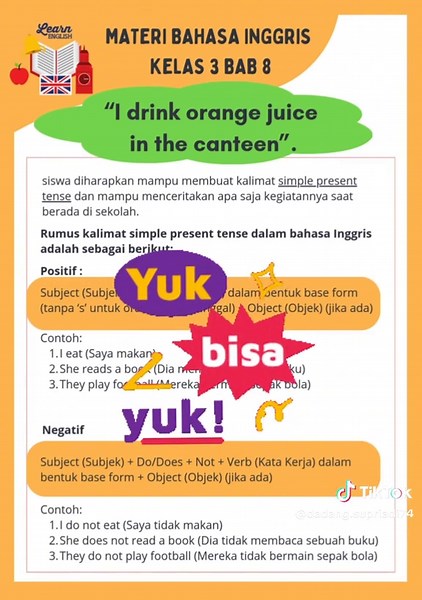 Rangkuman Materi Bahasa Inggris Kelas 3 Semester 2