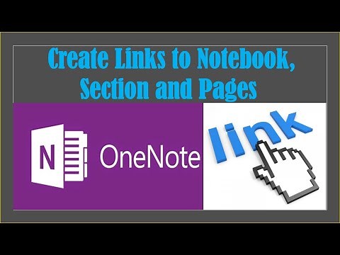 Creating Links in OneNote | How to Create Links with Section & Pages | Links | Hyperlinks in OneNote