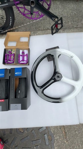 #java #javaneo🏆 最新款JAVA NEO 電變12速直把+頭柱+前叉都是CARBON紫色碟剎349改三刀碳軨+Schwalbe one外胎+快拆踏+豬鼻碼+輪仔+52T齒片+腳撐！