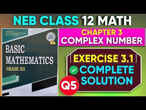 Complex Number Class-12 || Exercise 3.1 Q(5) || Find Square Roots by using De Moivre’s Theorem