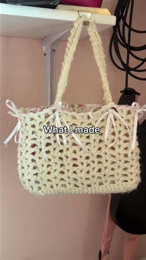 The materials vs. What I made ✨#crochetbag #crochetpurse #crochettransformation #before andafter