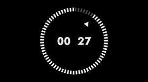 Download 30 second animation from 30 to 0 seconds. Modern flat design with animation on dark background. 4K. for free