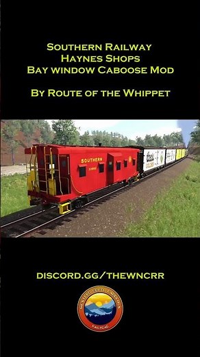 Railroader : Southern Bay Window Caboose mod #railroader #trainsimulatorgames #WNCRR #caboose #mods