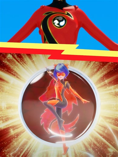 Such a cool transformation, whatever the season! 🐉 #MiraculousLadybug #MiraculousSeason6 #MLBS6 #ryuko #kagamitsurugi