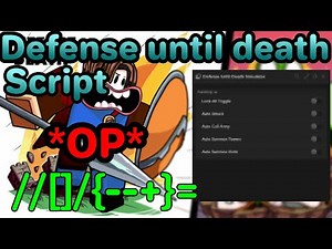 [🔥NEW] Defense Until Death Simulator Script, OP AFK FARM