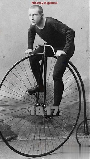 World's First Bicycle: The Story of Karl von Drais and the 1817 Draisine" #facts #bicycle #first