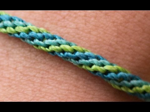 pulsera macramé nudo espiral triple