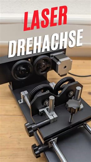 🔧 Neues Spielzeug für den OMTech: Rotary Attachment für Gläser!