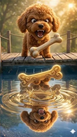 🐶 लालची कुत्ता | Greedy Dog Story in Hindi #shorts #kidsanimation