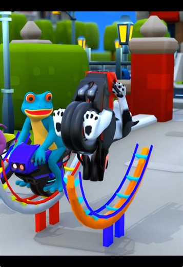 Roller Bike vs Ele Froggy and Dogesh Funny Moment! #scaryteacher #funny #elefun