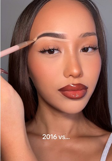 2016 vs 2025 Eyebrow Makeup Trends