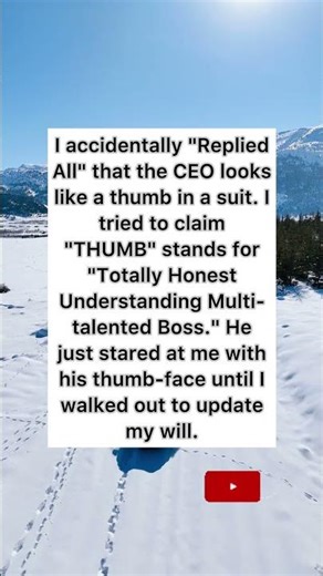 The CEO Who Looks Like a Thumb #emailfail #boss #shorts