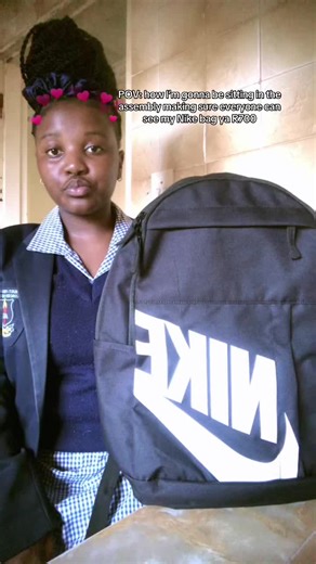 Sitting in Assembly with My Nike Bag R700