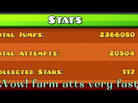 How To Farm Attempts on geometry dash very fast!! (Very Easy And simple Tutorial)