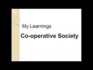 Co-operative Society and its types Video Lecture - Class 11