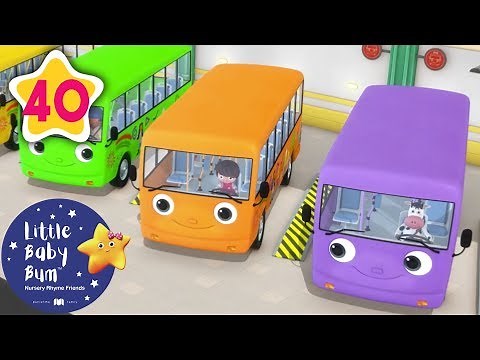 Color Bus Song | +More Nursery Rhymes & Kids Songs | Learn with Little Baby Bum