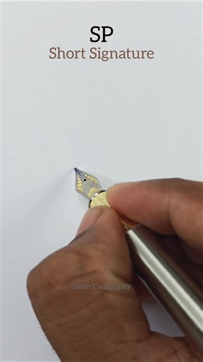 How Good Can a SP Short Signature Design Get?! 🤔✨👑 #reels #signature | Satish Calligraphy