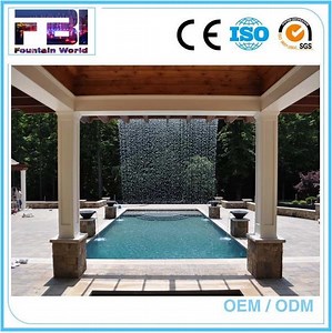 [Hot Item] Cheap Swimming Pool Digital Water Rain Curtain Fountain