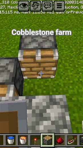 Cobblestone farm #automobile #fypシ #minecraft #gaming #automatic