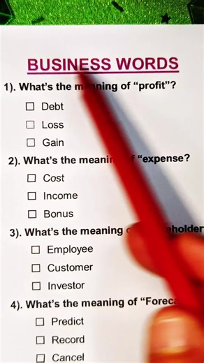 Business Words Quizzes: Can You Get Them All?