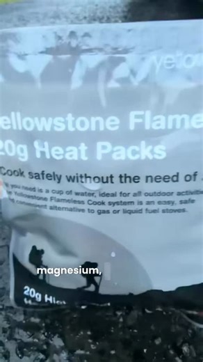 Laura McCusker on Instagram: "if you’re a lorry driver, hiker or zombie doomsday prepper, you’re gonna love this! Cooking with science instead of fire 🔥 #preppers #survival #campinghacks"