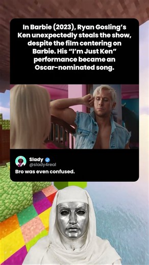 In Barbie (2023) Ken steals the show #moviefacts #moviedetails #filmtrivia