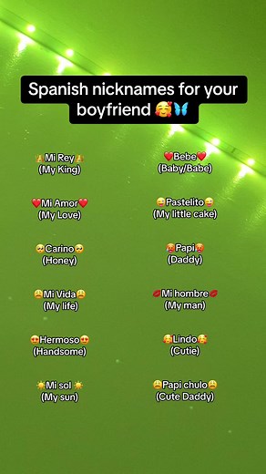 Spanish Nicknames for Your Boyfriend 🥰🦋