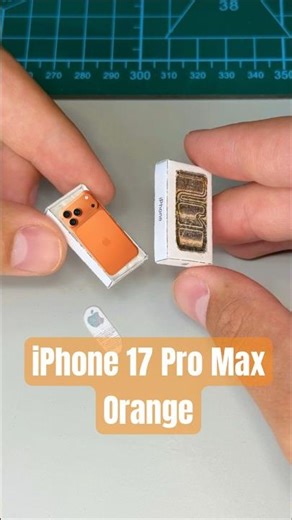 Unboxing miniature iPhone 17 pro max #apple #iphone #tech