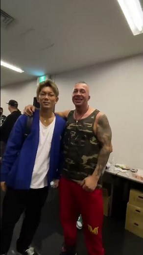 Koji and Gigi after the match [Cho RIZIN]