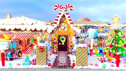 How a couple in Suisun City transforms their home into real life-sized gingerbread house