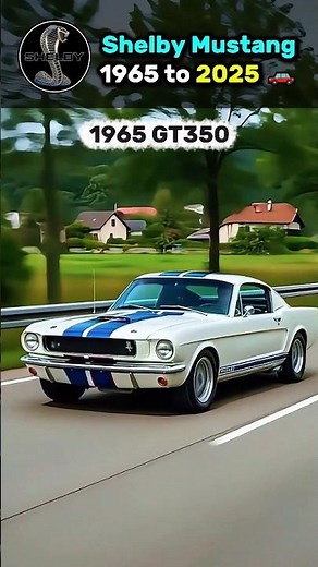 Shelby Mustang Evolution 1965–2025 🐍 | From Classic Beast to Modern Legend!