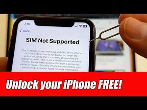 How to Unlock iPhone from Carrier - SIM Not Supported iPhone? Unlock it Free 2025