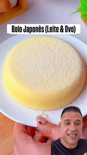 Na Cozinha com Birubá on Instagram: "“Esse bolo é tão leve que parece nuvem… olha essa textura!” 😱🍰✨ Bolo japonês: receita caseira com apenas quatro ingredientes. Uma sobremesa fácil, leve e de impressionar. Ingredientes: 2 gemas de ovos 500 g de farinha de arroz 30 g de açúcar light 500 ml de leite Bora preparar cimos, basta bater as gemas com açúcar e depois adicionar farinha de arroz com leite. Leve em fogo Baixo de 10 a 15 minutos até engrossar coloque um recipiente espere esfriar e sirva