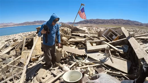 Lake Mead is shrinking fast - and the shoreline doesn’t look “natural”