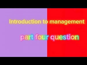 Introduction to management final exam question(staffing)