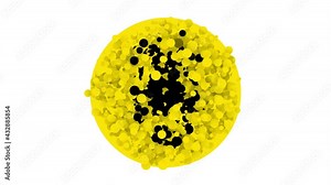 Black Toilet urinal or pissoir icon isolated on white background. Urinal in male toilet. Washroom, lavatory, WC. 4K Video motion graphic animation