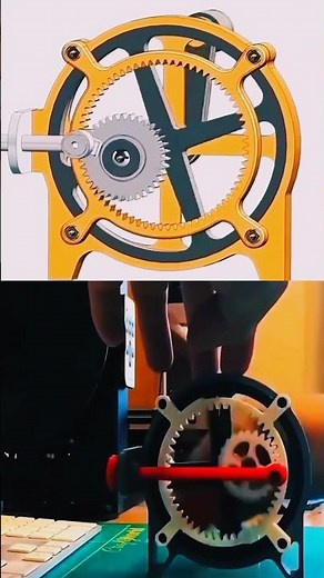This Hidden Mechanism Converts Rotation into Linear Motion ⚙️🔥#MechanicalEngineering #Engineering