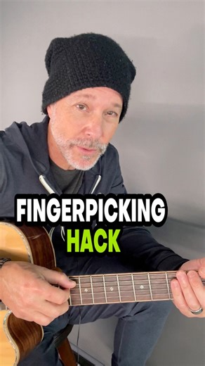 ⭐️Comment “PDF” for the Fingerstyle PDF. While you are there, check out the free Fingerstyle course and Fingerstyle Boot Camp starting tomorrow. No email required! ⭐️ Fingerpicking Cascade Trick 🎸Let me show you a quick little fingerpicking trick you can do on any chord.🎸Start in your resting position — all your picking-hand fingers are sitting under the strings you want them to pluck.🎸Now, peel your hand back in one smooth motion.This creates a beautiful, cascading sound, almost like a harp.